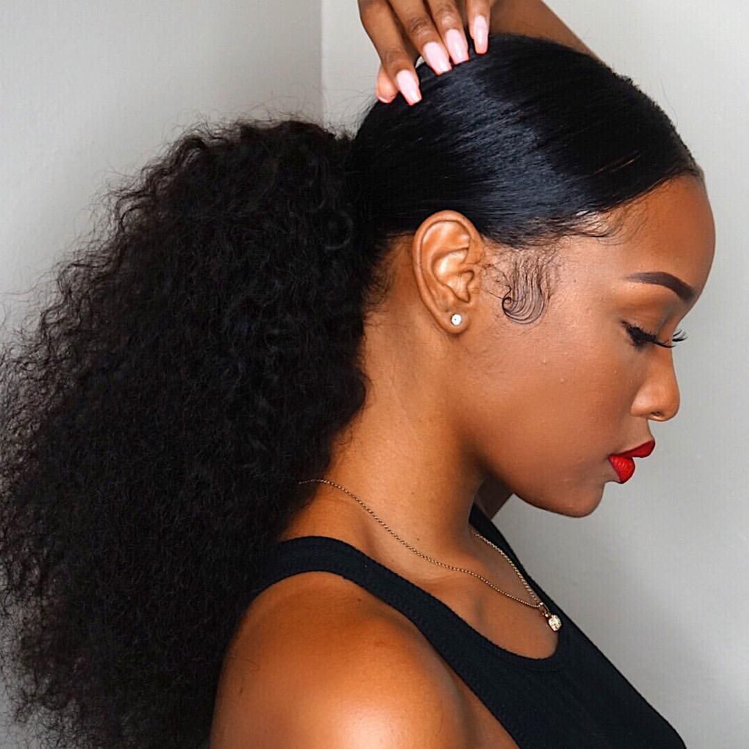 Sleek Ponytail Styling Gel Hairstyles For Black Ladies 60 Stunning